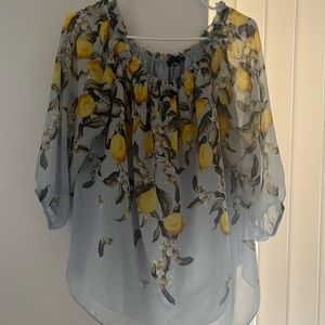 WHBM off shoulder lightweight shirt. Size L